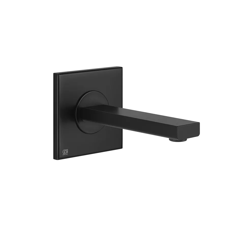 Gessi VIA MANZONI Waschtisch-Auslauf für separaten Einhebelmischer oder Sensor zur Wandmontage, Ausladung: 147mm, 1/2 Anschluss, schwarz matt - 38701299 Gessi VIA MANZONI Waschtisch-Auslauf für separaten Einhebelmischer oder Sensor zur Wandmontage, Ausladung: 147mm, 1/2 Anschluss, schwarz matt - 38701299