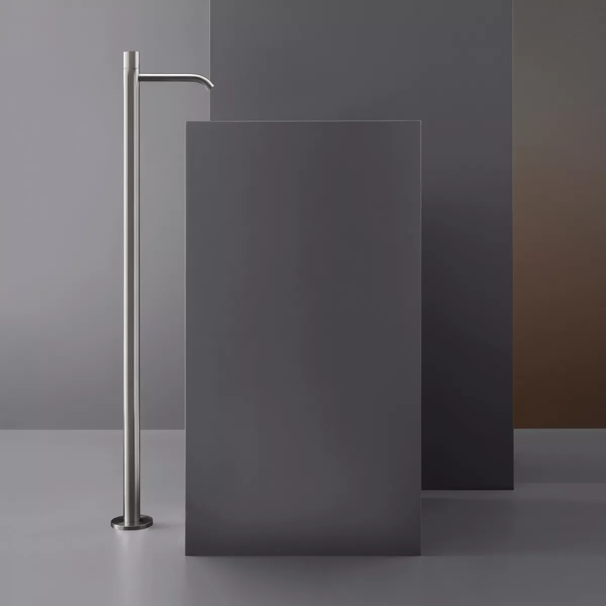 cea GIOTTO PLUS Waschtisch-Eingriffmischer, H:1115mm, edelstahl satiniert-GIO67S