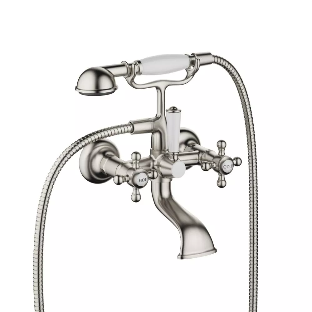 Dornbracht MADISON Wannenbatterie für Wandmontage mit Handbrausegarnitur, platin matt-25023360-06
