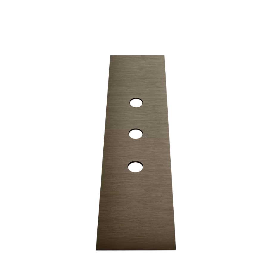 Gessi 3-Loch-Dekorplatte für Secur-Box zur Fliesenbankmontage, dunkles bronze - 01663845