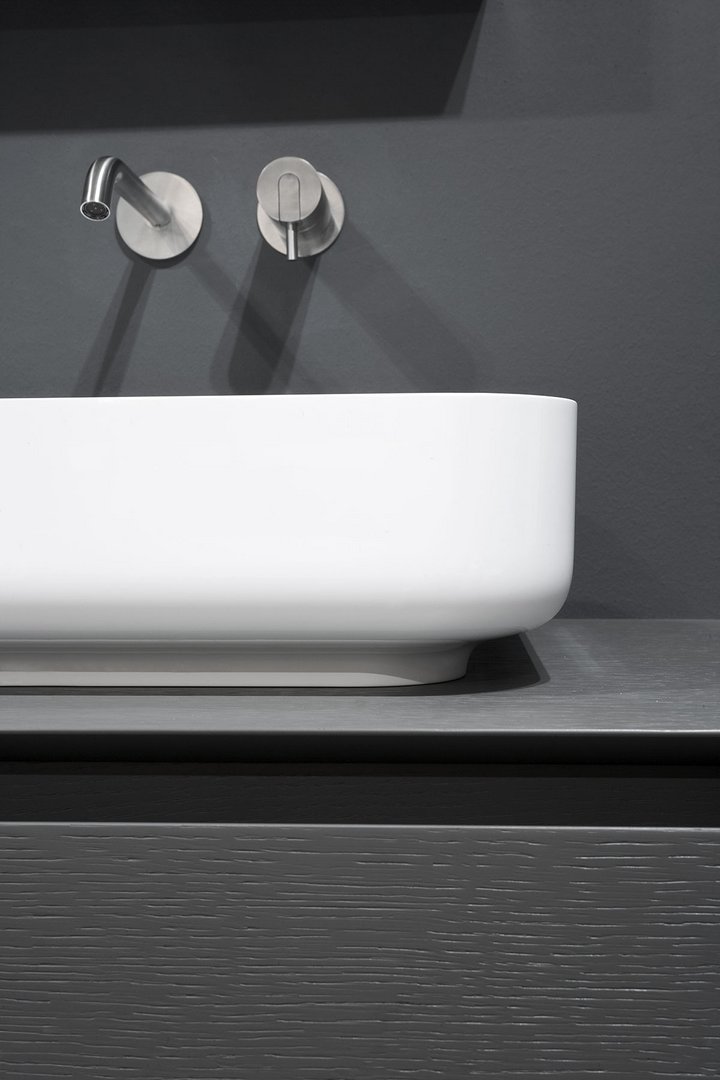 Schildmeyer Doppelwaschtisch Maxim - Aufsatzbecken Weiß/marmor Optik