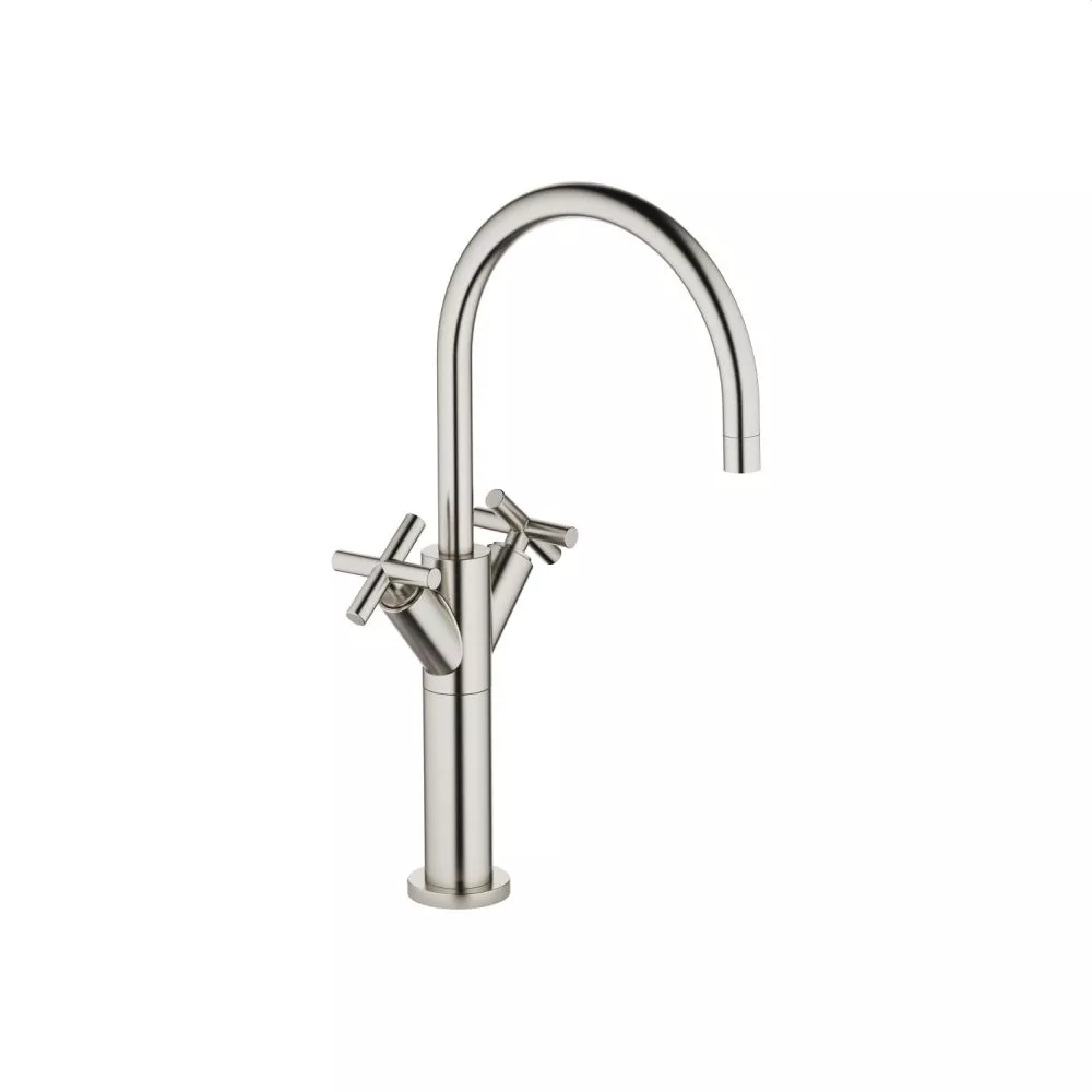 Dornbracht TARA Waschtisch-Einlochbatterie mit erhöhtem Standfuß ohne Ablaufgarnitur, platin matt-22533892-06