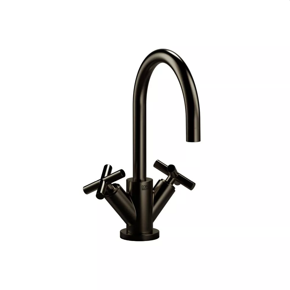 Dornbracht TARA Waschtisch-Einlochbatterie mit Ablaufgarnitur, dark platinum matt-22513892-99