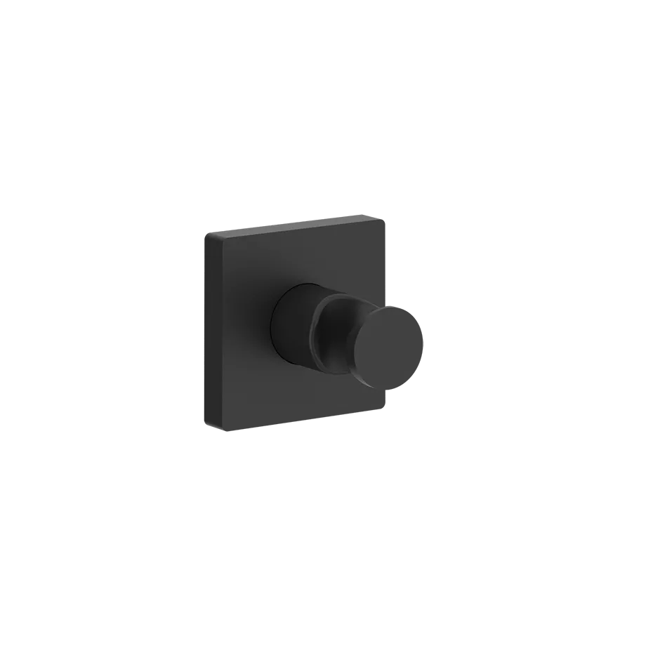 Gessi EMPORIO fester Brausehalter zur Wandmontage mit quadratischer Rosette, schwarz matt - 47357299 Gessi EMPORIO fester Brausehalter zur Wandmontage mit quadratischer Rosette, schwarz matt - 47357299