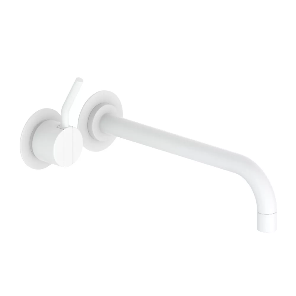 vola 121M Unterputz-Waschtisch-Einhebelmischer, Ausladung:225mm, Hebel:60mm, weiß matt-121M-28