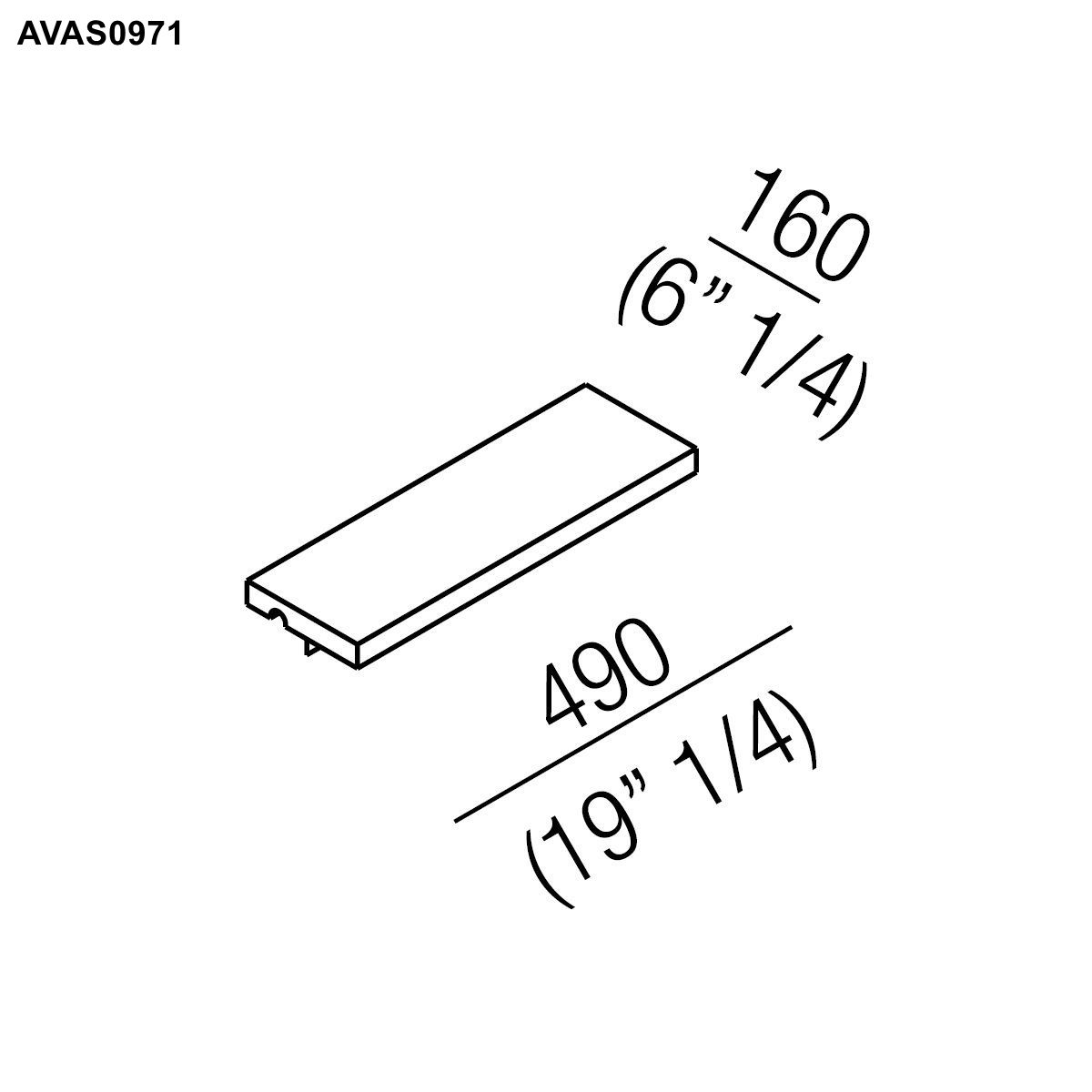 Agape VIEQUES Ablage aus Iroko-Holz für die VIEQUES und VIEQUES XS Badewanne, Breite: 49cm, Tiefe: 16cm - AVAS0971I