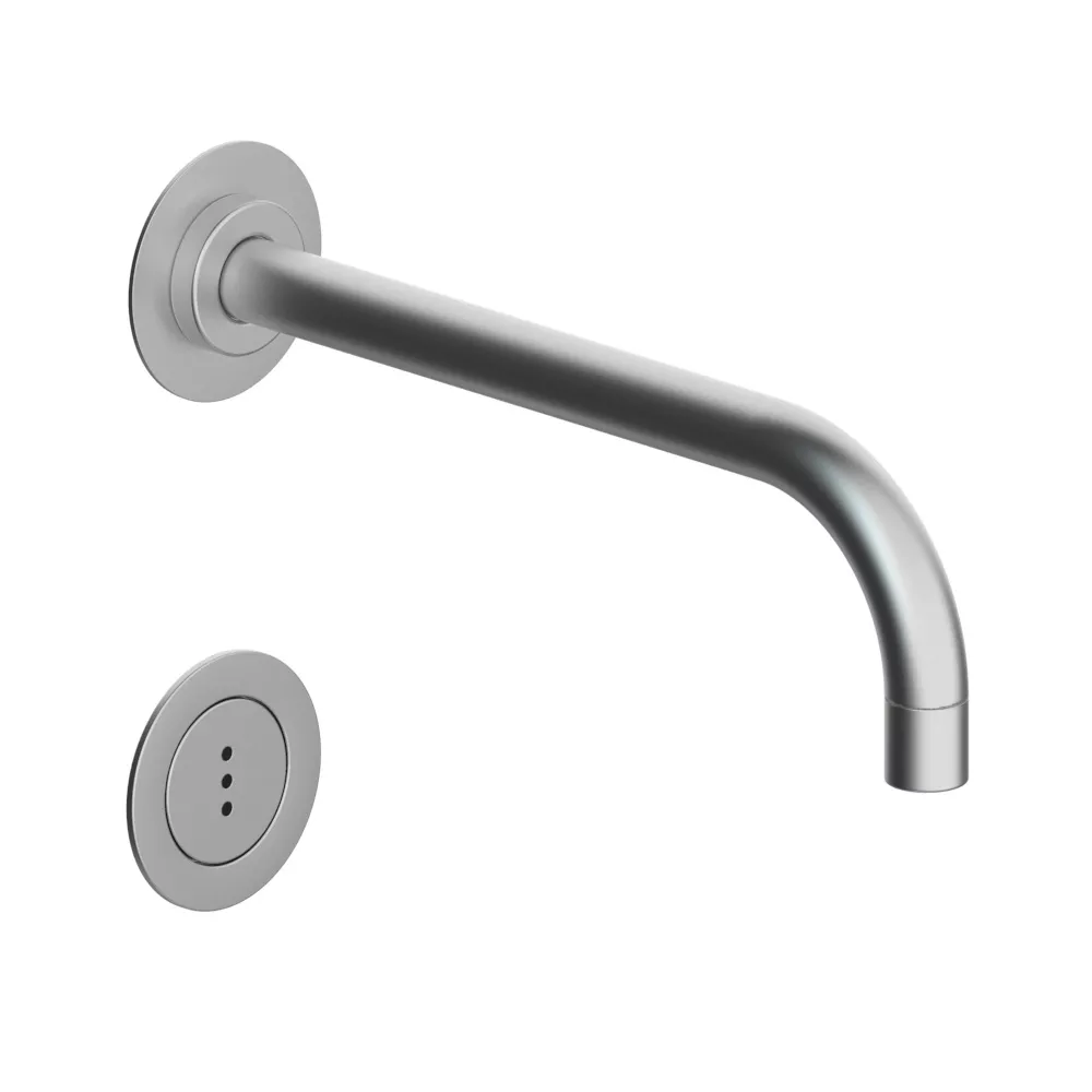 vola 4321 berührungsloses UP-Waschtisch-Auslaufventil, Ausladung:225mm, ohne Temperatureinstellung, Batteriebetrieb, edelstahl-4321-40