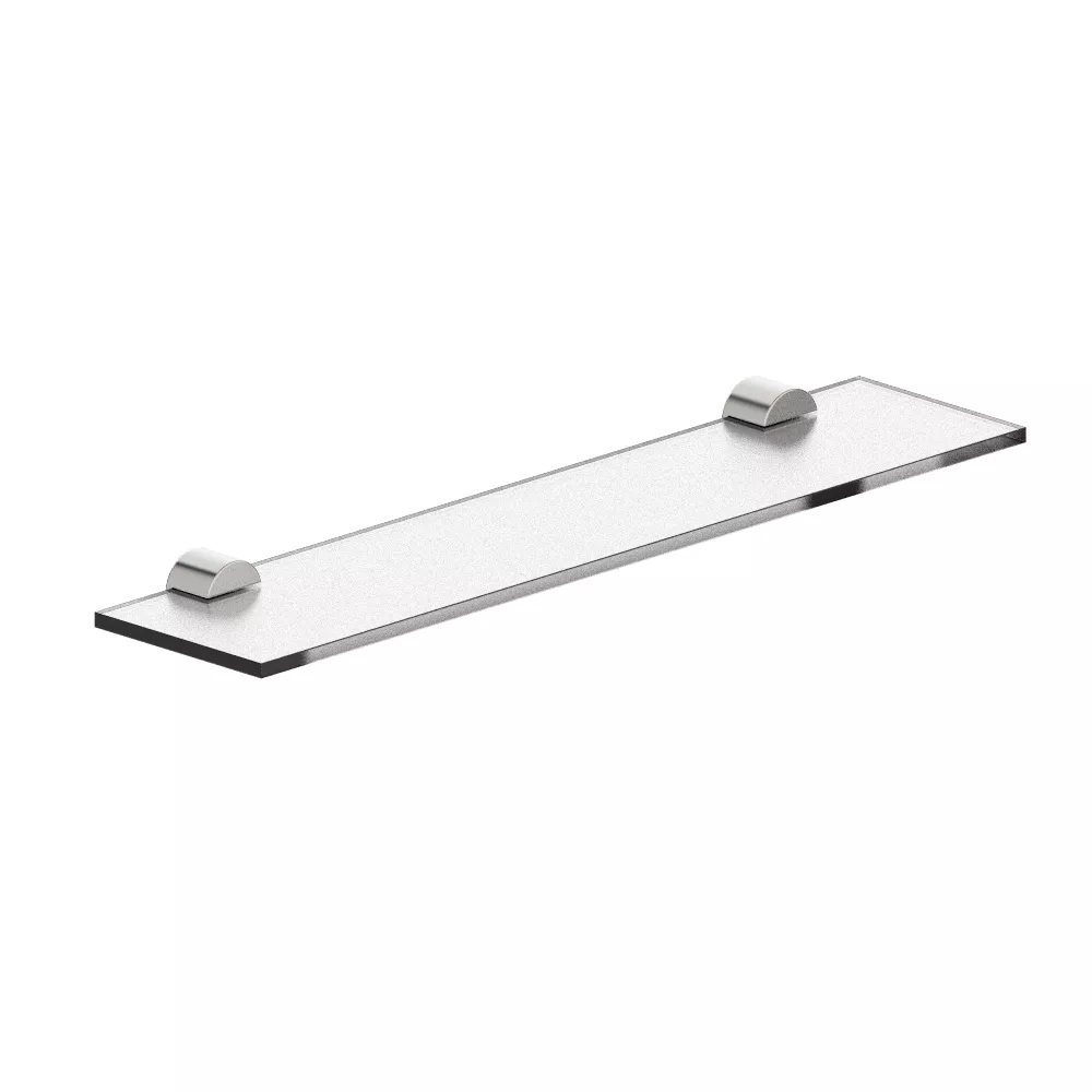vola T25A Ablage 550mm mit Acrylplatte mit Acrylplatte (8mm) satiniert, chrom/satiniert-T25A-16