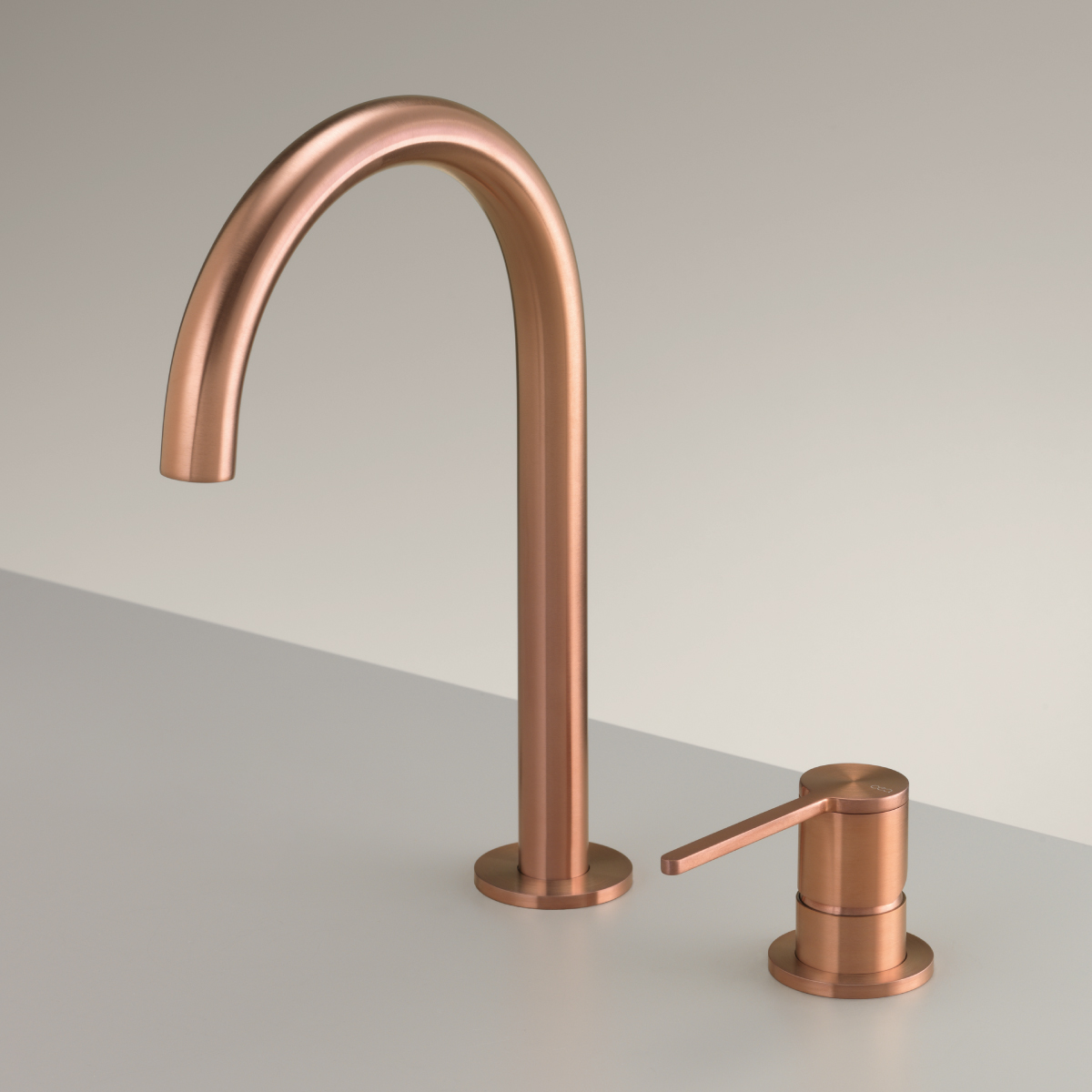 ceadesign INNOVO Zweiloch-Mischer mit schwenkbarem Auslauf, Ausladung: 145mm, edelstahl satiniert-INV40S