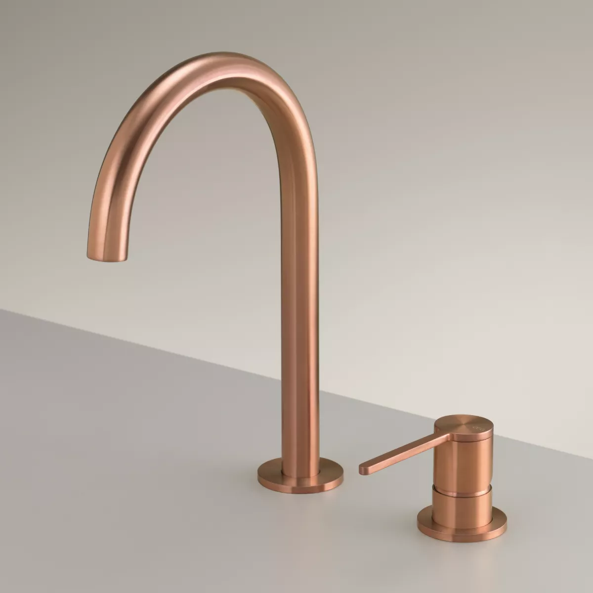 ceadesign INNOVO Zweiloch-Mischer mit schwenkbarem Auslauf, Ausladung: 145mm, edelstahl satiniert-INV40S