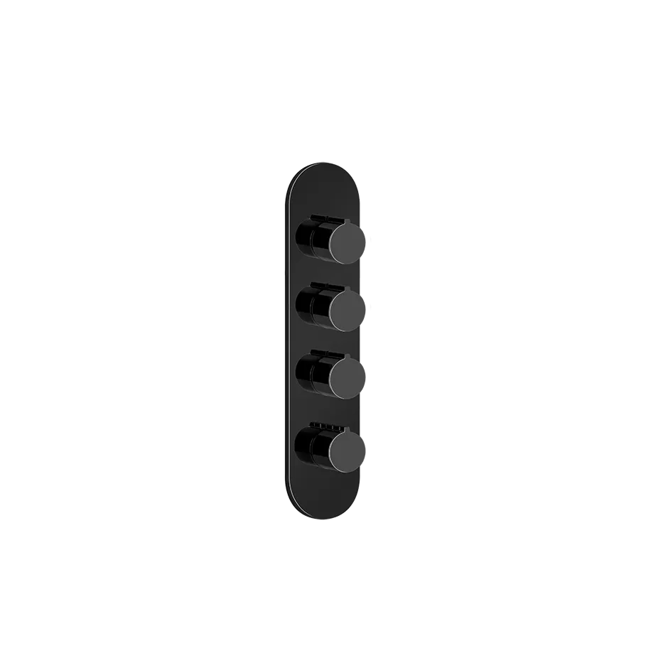 Gessi ANELLO Außenteil für Hochleistungsthermostat zur Wandmontage, 3-Wege, mit Abdeckplatte, Rückflussverhinderer und Wassermengenregulierung, metall schwarz PVD - 43066706 Gessi ANELLO Außenteil für Hochleistungsthermostat zur Wandmontage, 3-Wege, mit Abdeckplatte, Rückflussverhinderer und Wassermengenregulierung, metall schwarz PVD - 43066706