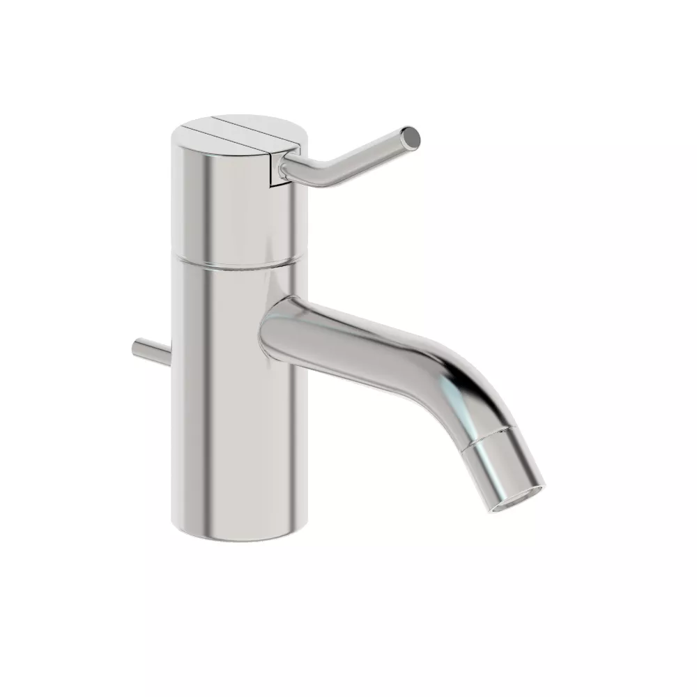 vola HV3M Waschtisch-Einhebelmischer, Höhe:120mm, Ausladung:114mm, mit Ablaufgarnitur, Hebel:60mm, chrom-HV3M-16