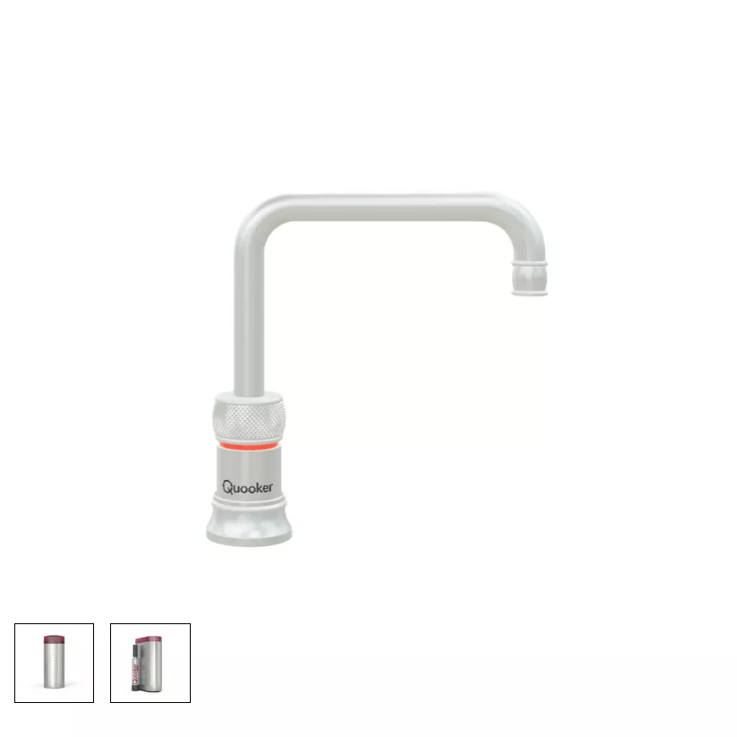 Quooker Classic Nordic Square Kalt- und Kochendwasserspender für Warmwasseranschluss-3CNSRVSCUBE