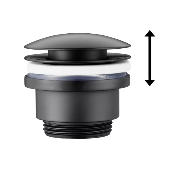 AVENARIUS Linie Universal Design-Schaftventil rund, DN 32, mit Verschluß, schwarz-9004213040