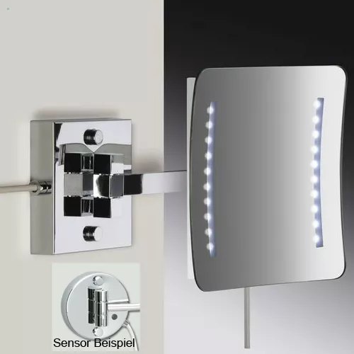 Windisch 99877/2 LED-Wandkosmetikspiegel, chrom-99877/2CR3XD
