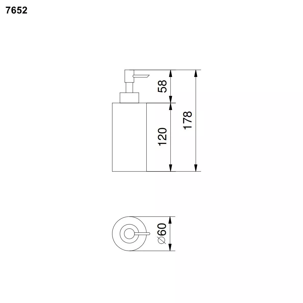 Fantini YOUNG Stand-Seifenspender, chrom-96027652