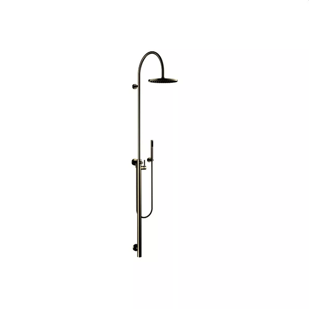 Dornbracht Duschstele mit Brause-Einhandbatterie, dark platinum matt-26024661-99