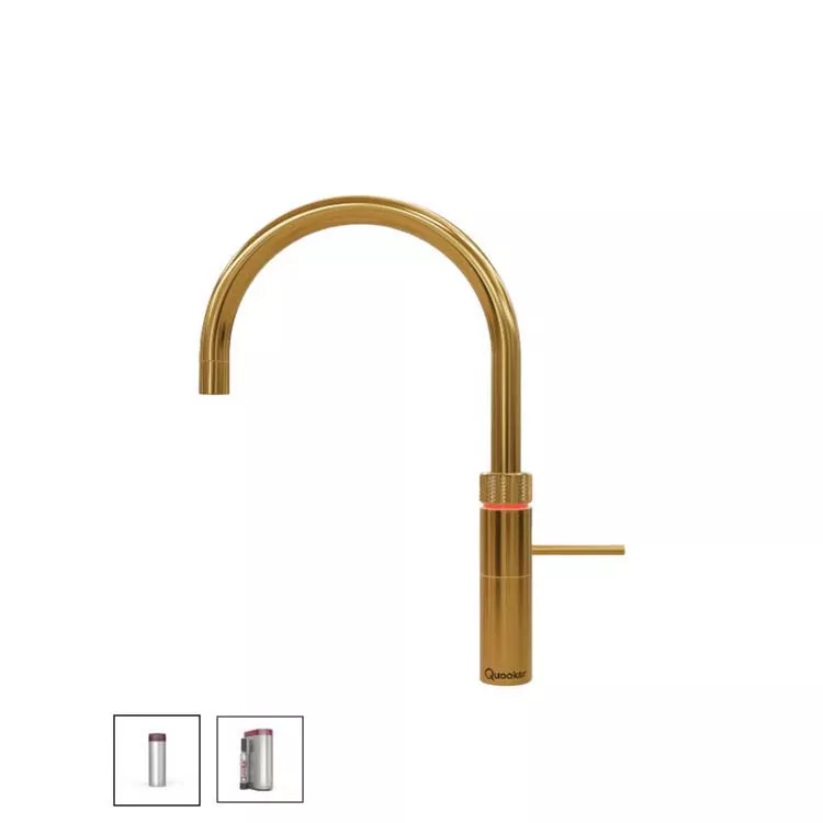 Quooker Fusion Round Kalt- und Kochendwasserspender für Warmwasseranschluss-3FRGLDCUBE
