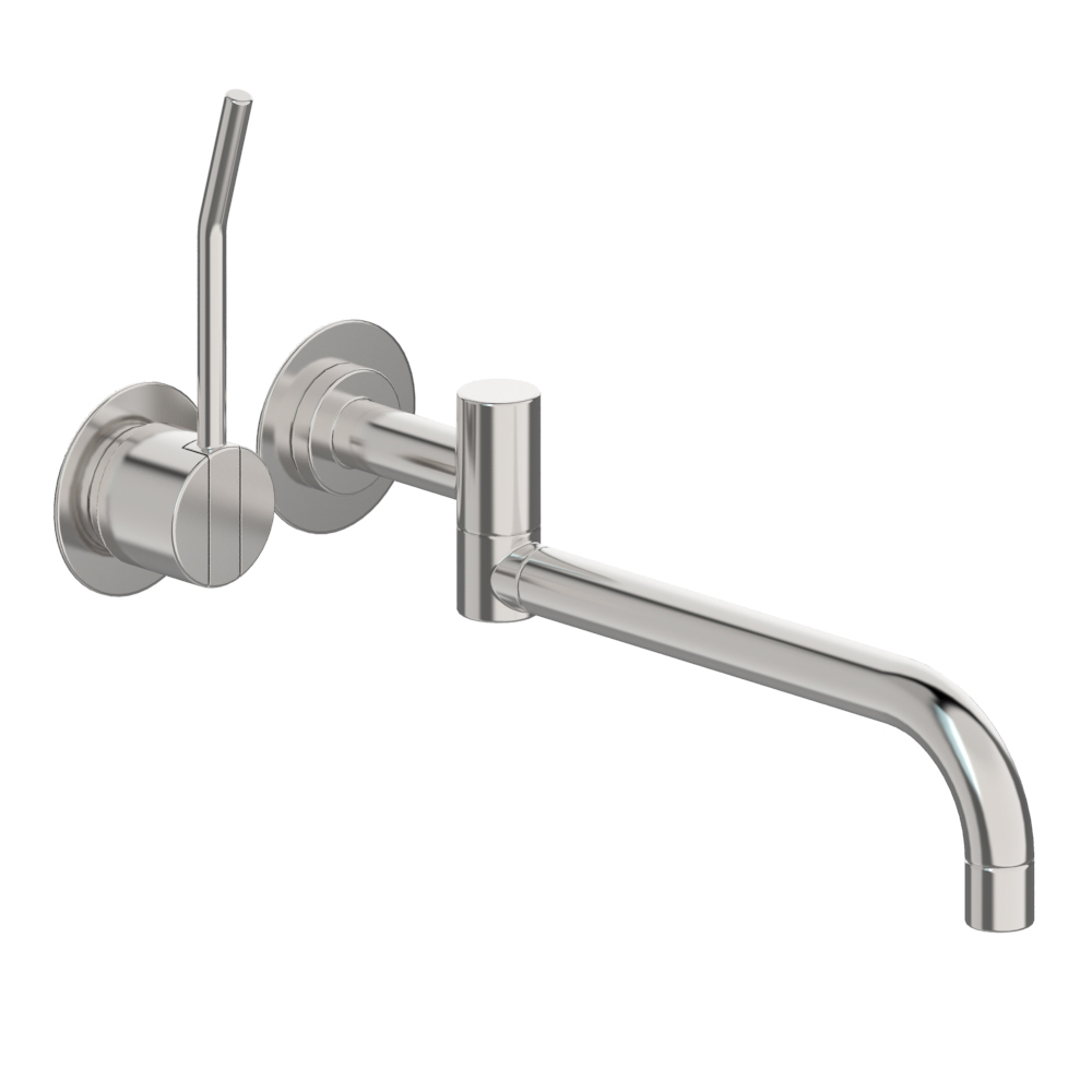 vola 131L Unterputz-Waschtisch-Einhebelmischer, Ausladung:250mm, Hebel:100mm, edelstahl-131L-40