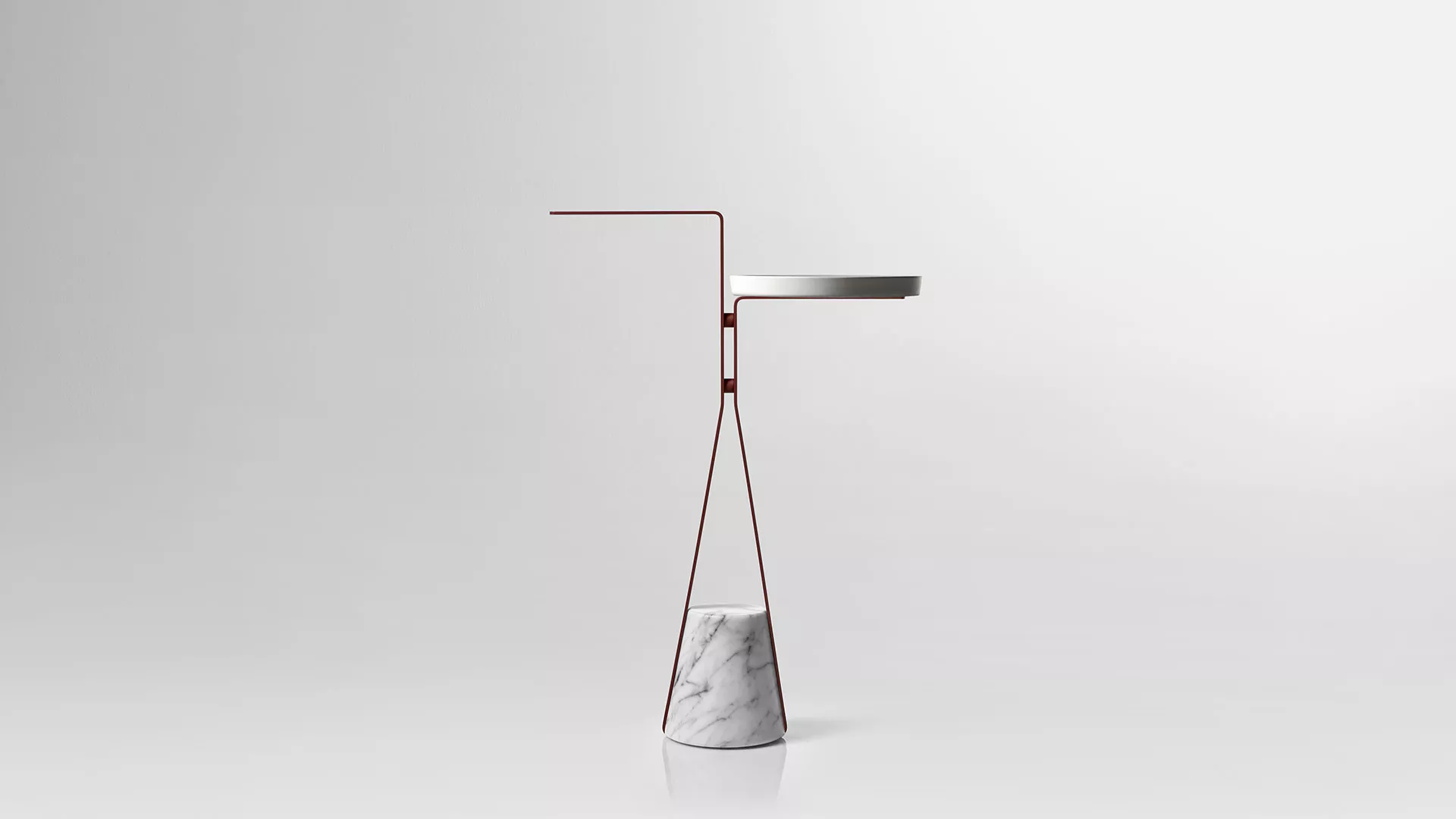 antoniolupi HALO Handtuchständer mit Ablage und Basis aus Naturstein, 46x24x64cm-HALO4A-5