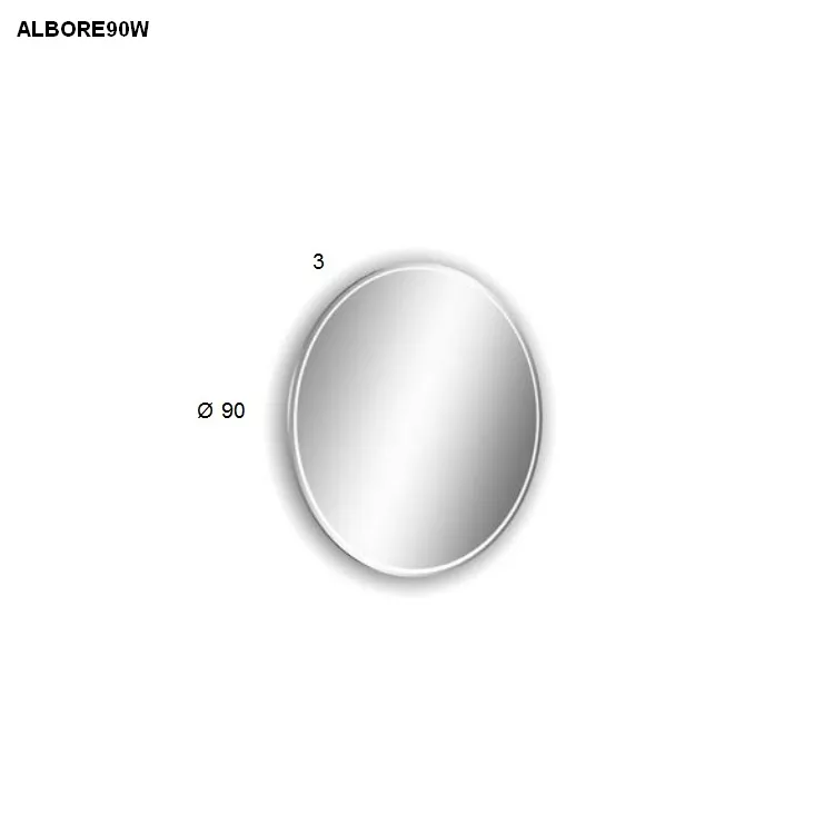 antoniolupi ALBORE runder LED-Spiegel, D:90cm, Lichtfarbe:3000K, warmweiß-ALBORE90W_3000