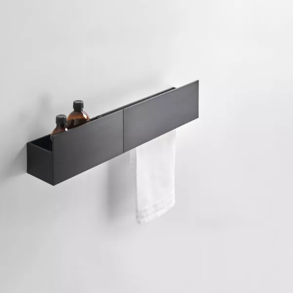 agape-sen-wandmodul-ablage-handtuchhalter-asen0919ns-schwarz-eloxiert-nendo