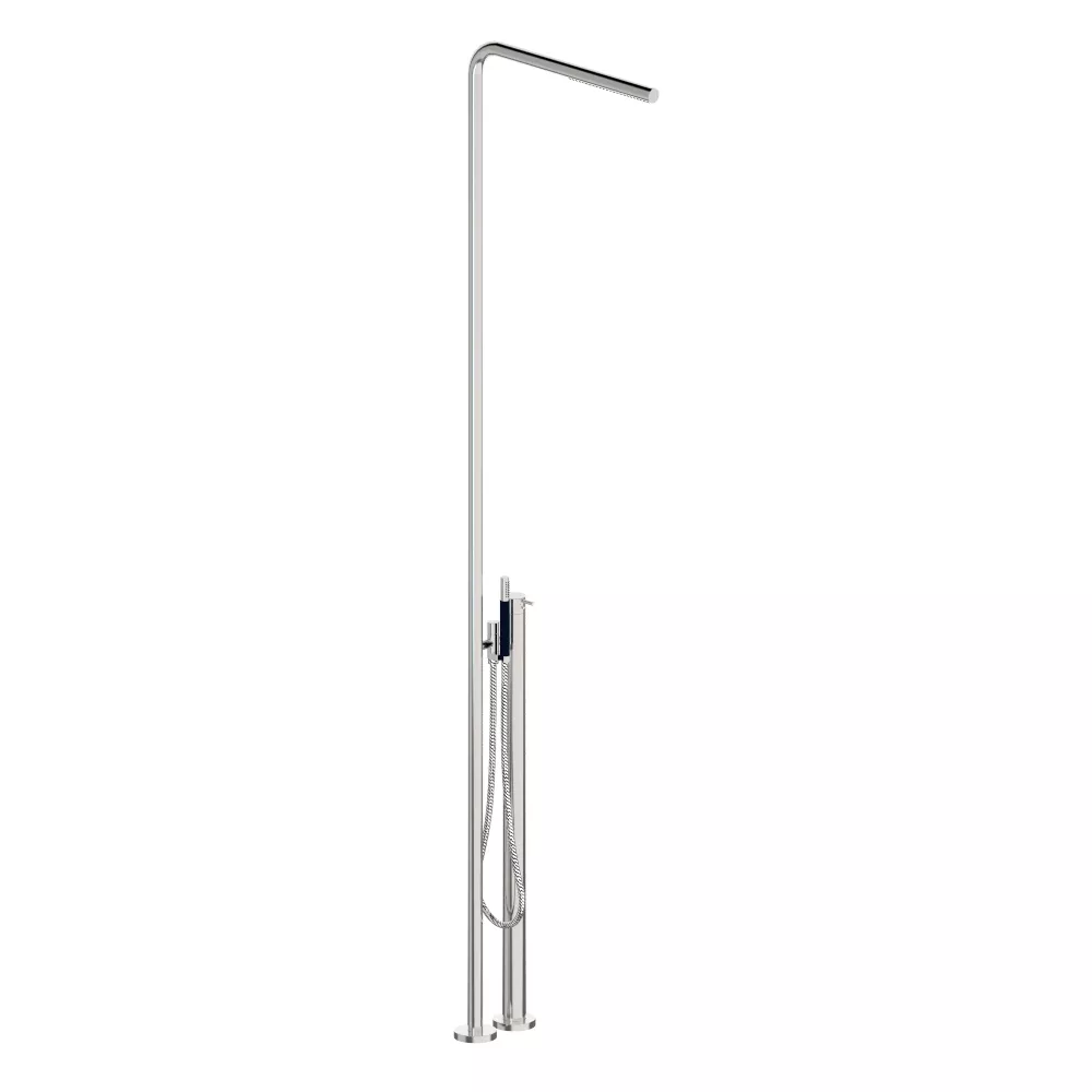 vola FS3 freistehender Brause-Einhebelmischer mit Handbrause, Tiefe:540mm, Hebel:25mm, chrom-FS3-16