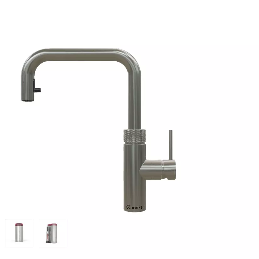 Quooker Flex Square Kalt- und Kochendwasserspender-22FXSGMECUBE Quooker Flex Square Kalt- und Kochendwasserspender-22FXSGMECUBE