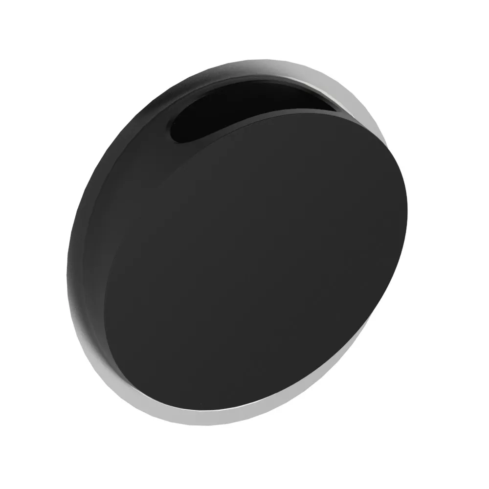 vola RS1/B Unterputz-Abfallbehälter 2, 5 Liter, Durchmesser:380mm, Kippbehälter, schwarz/chrom matt-RS1/B-20