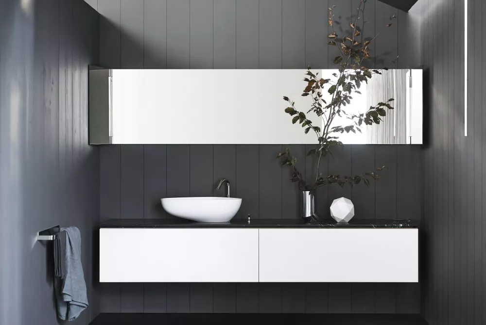 Agape DROP Aufsatzbecken aus Cristalplant®, Breite: 63,3cm, Tiefe: 39,6cm, Höhe: 18cm, inklusive Ablaufgarnitur, weiß matt - ACER1098Z