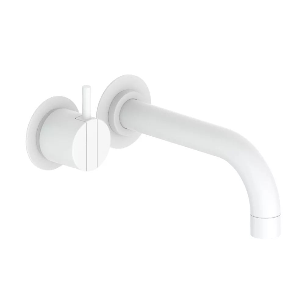 vola 2111C Unterputz-Wannen-Einhebelmischer, Ausladung:160mm, Hebel:25mm, weiß matt-2111C-28