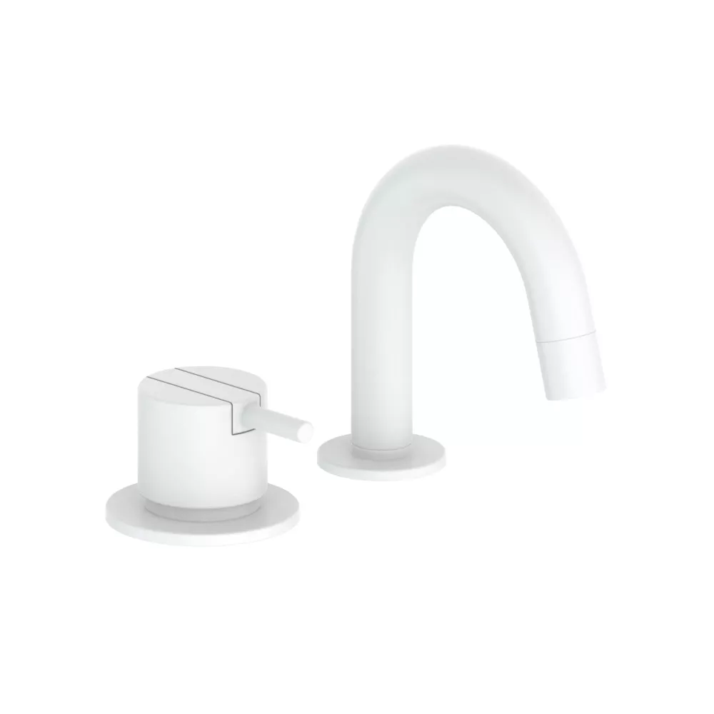 vola 590A Einhebelmischer ohne Ablaufgarnitur, Ausladung:85mm, Hebel:25mm, weiß matt-590A-28