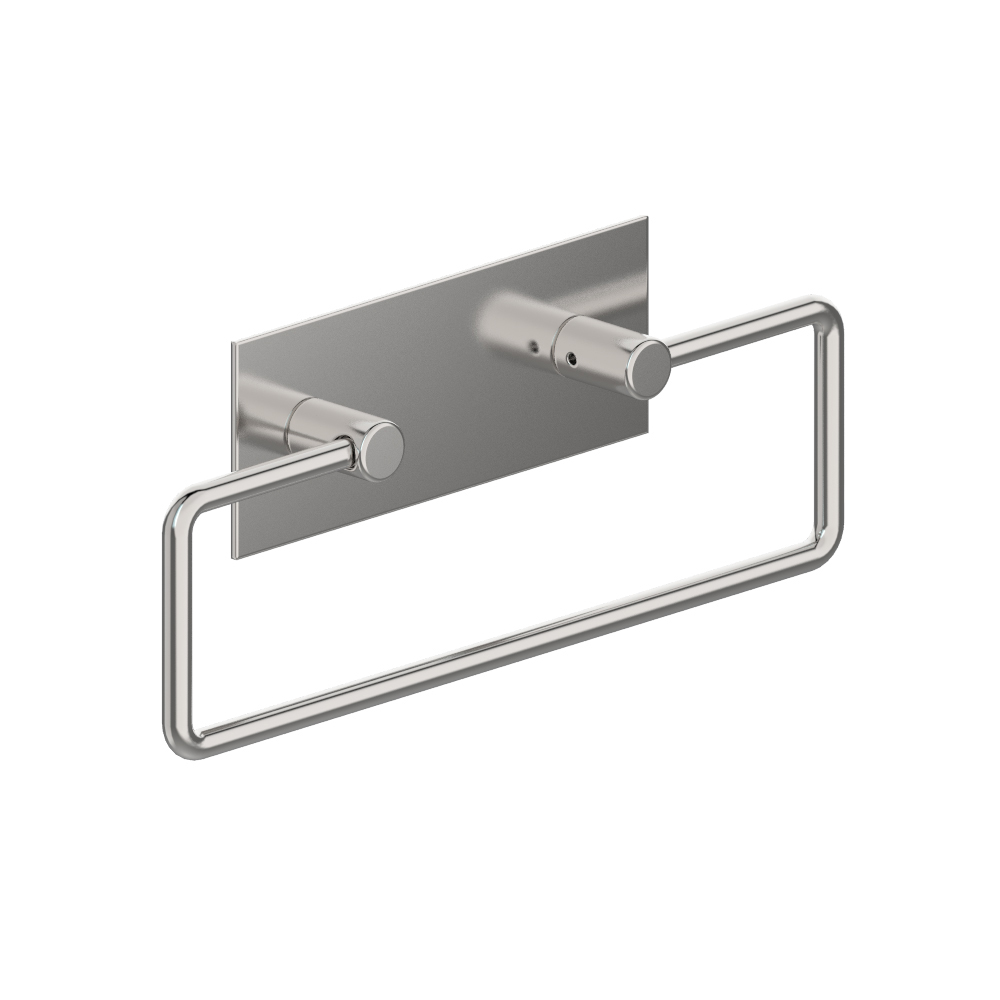 vola T15 Wand-Bügel-Handtuchhalter mit Wandplatte, Breite:234mm, chrom-T15-16