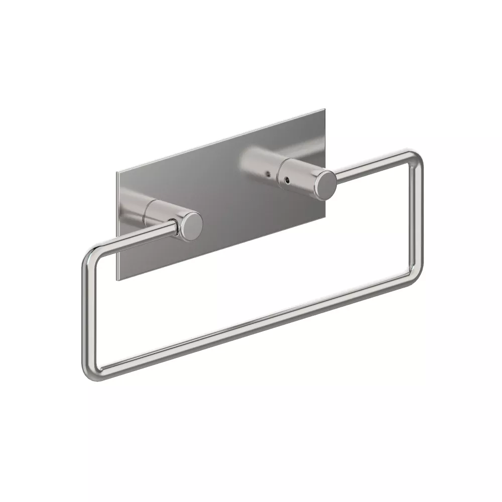 vola T15 Wand-Bügel-Handtuchhalter mit Wandplatte, Breite:234mm, chrom-T15-16