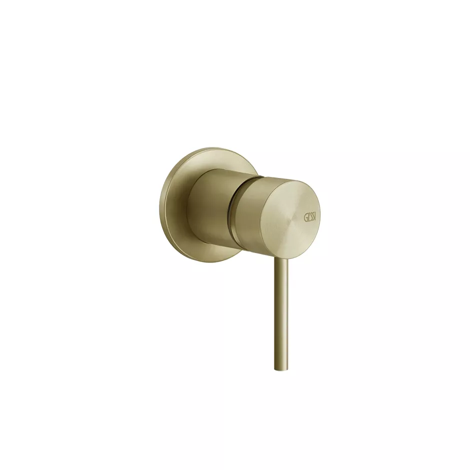 Gessi 316 Außenteil für 1-Weg-Einhebelmischer und separaten Auslauf zur Wandmontage, Kartusche 35mm, Griff-Stifte für Betätigung in 32mm und 61mm enthalten, messing gebürstet PVD - 54019727 Gessi 316 Außenteil für 1-Weg-Einhebelmischer und separaten Auslauf zur Wandmontage, Kartusche 35mm, Griff-Stifte für Betätigung in 32mm und 61mm enthalten, messing gebürstet PVD - 54019727