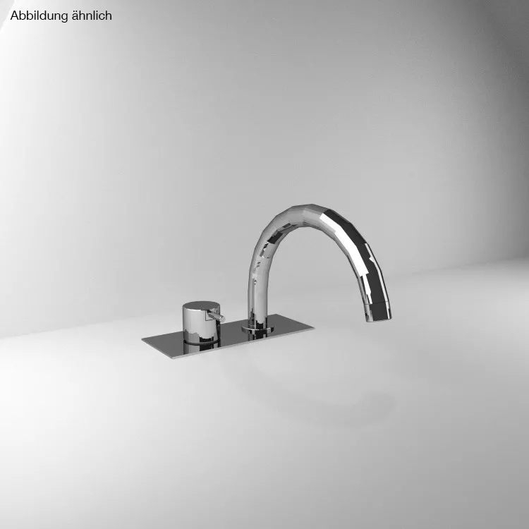 vola BK7B Wannen-Einhebelmischer für Wannenrand, Ausladung:200mm, Hebel:25mm, chrom-BK7B-16