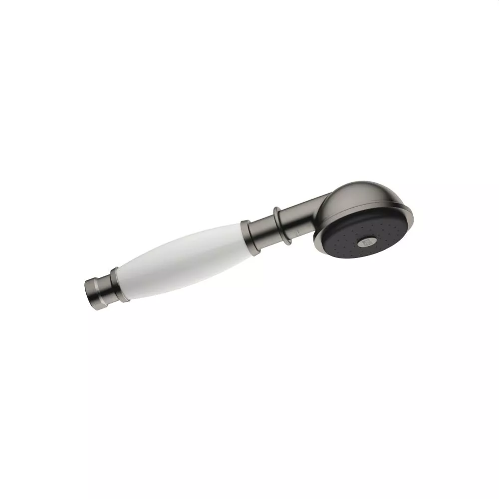 Dornbracht MADISON Metall-Handbrause mit Porzellangriff (weiß), dark platinum matt-28002970-990010