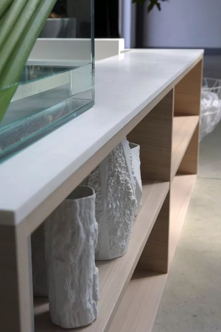 antoniolupi BIBLIO Badewanne mit Frontablagefächern mit Holzverkleidung, 170x90x53,5cm, rovere naturale, Ablaufgarnitur weiß matt-BIBLIO54_ROVERE_NATURALE