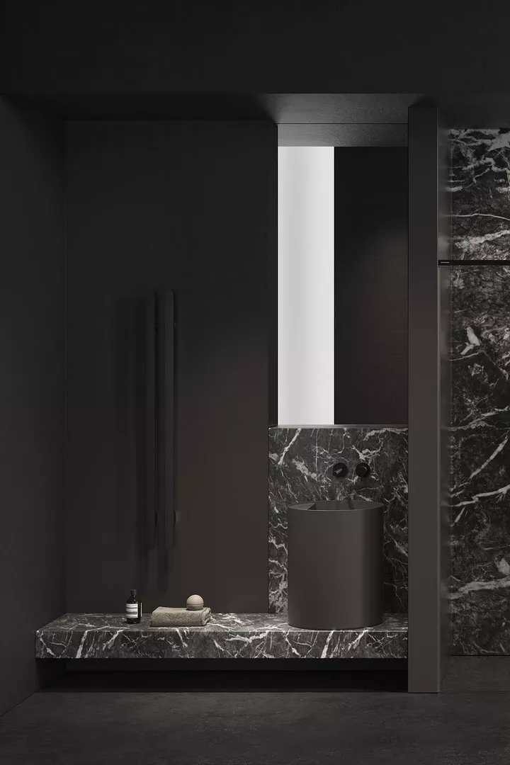 antoniolupi SIMPLO Aufsatzbecken aus Colormood®, Höhe: 40cm, Durchmesser: 45cm, ohne Hahnloch, lackiert nach antoniolupi Farbkarte-SIMPLO4540-CO-DIV-0-0