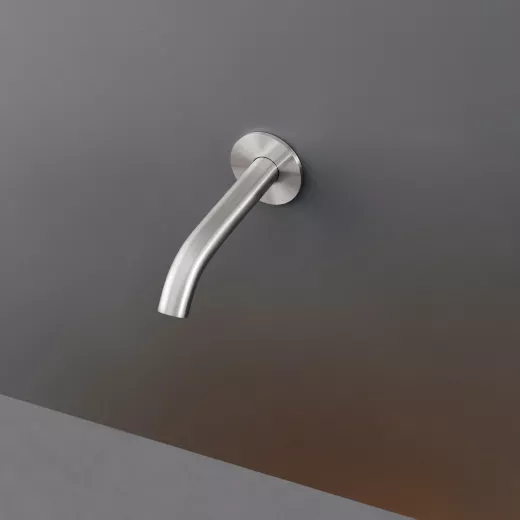 cea MIL 137 Wand-Auslauf, Ausladung:155mm, edelstahl satiniert-MIL137S