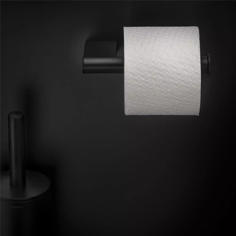 cosmic Black & White Toilettenpapierhalter, schwarz matt-WJC238A0158036