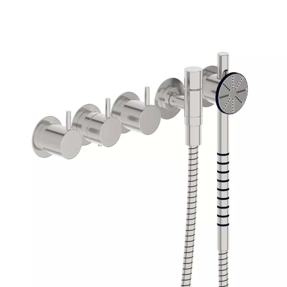 vola 5471S Unterputz-Brause-Thermostat mit 2-Wege-Umstellung, Hebel:25mm, chrom-5471S-16