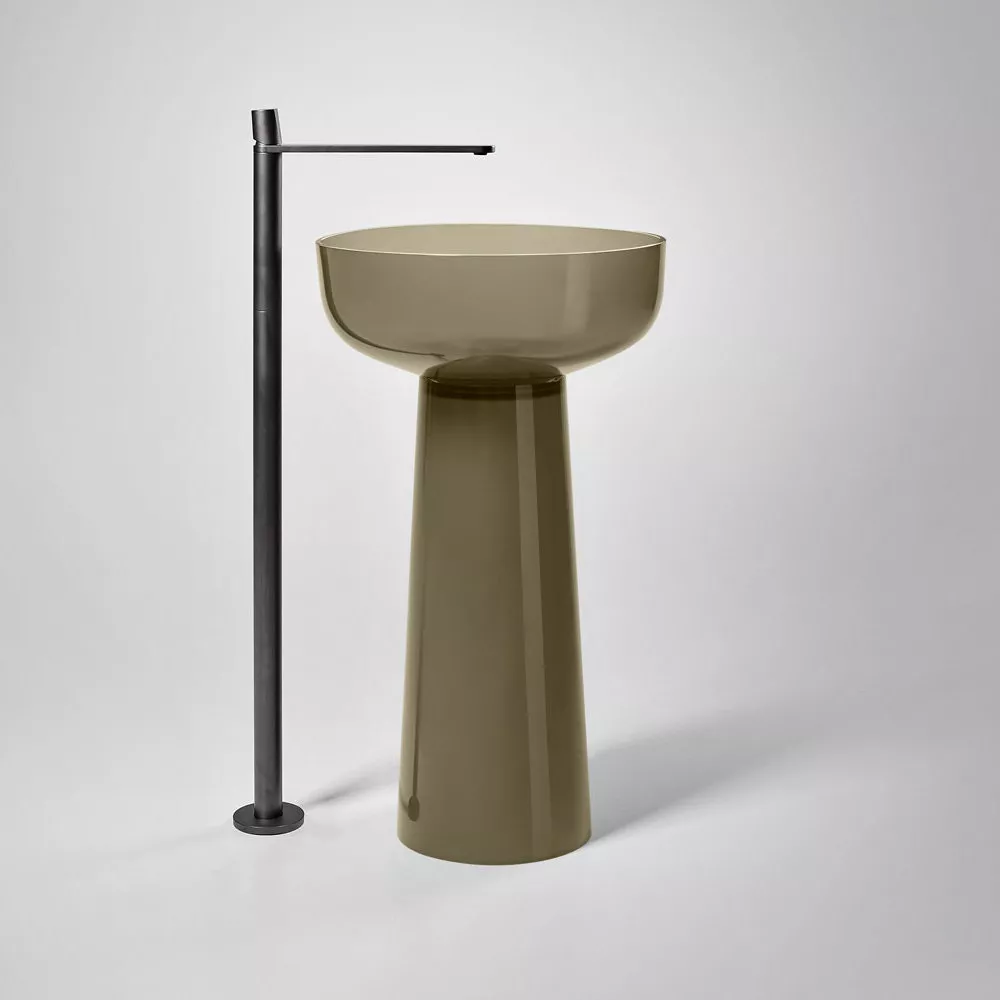 antoniolupi ALBUME Standsäule aus Cristalmood®, D:28cm, H:65,5cm, nebbia-ALBUME20_NEBBIA