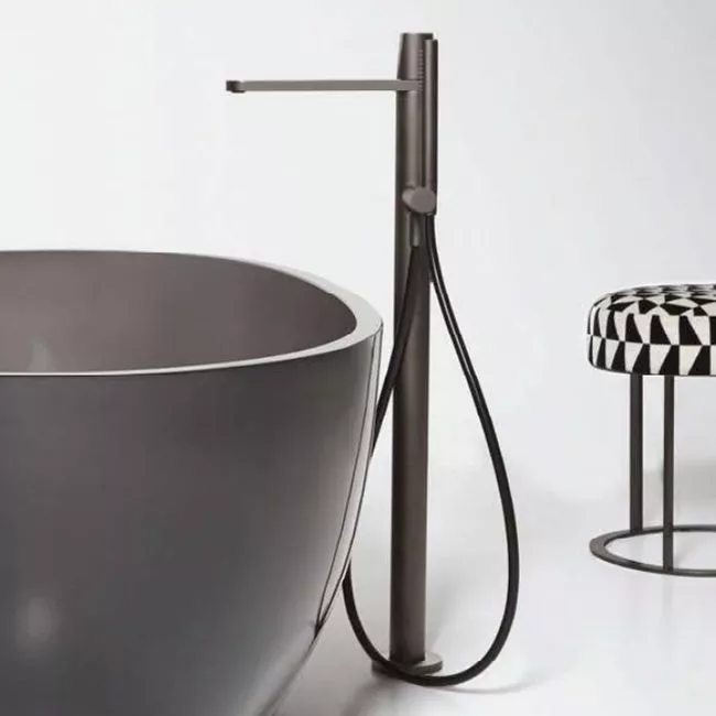 antoniolupi INDIGO ND 903 freistehender Badewannen-Eingriffmischer mit Stabhandbrause, H:860mm-ND903LU-P