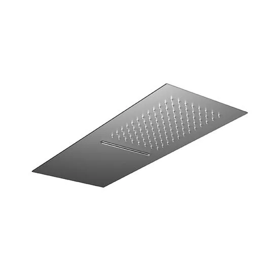 antoniolupi BILASTRA Wand-Regenbrause mit Wasserfall, edelstahl satiniert-BILASTRA