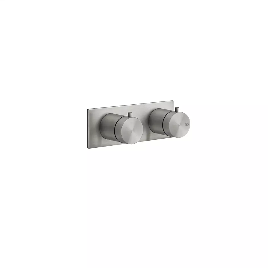 Gessi 316 Fertigmontageset für 3-Wege-Thermostat mit Thermostatkartusche, Rückflussverhinderer und Umlenkkartusche, edelstahl matt gebürstet - 54036239