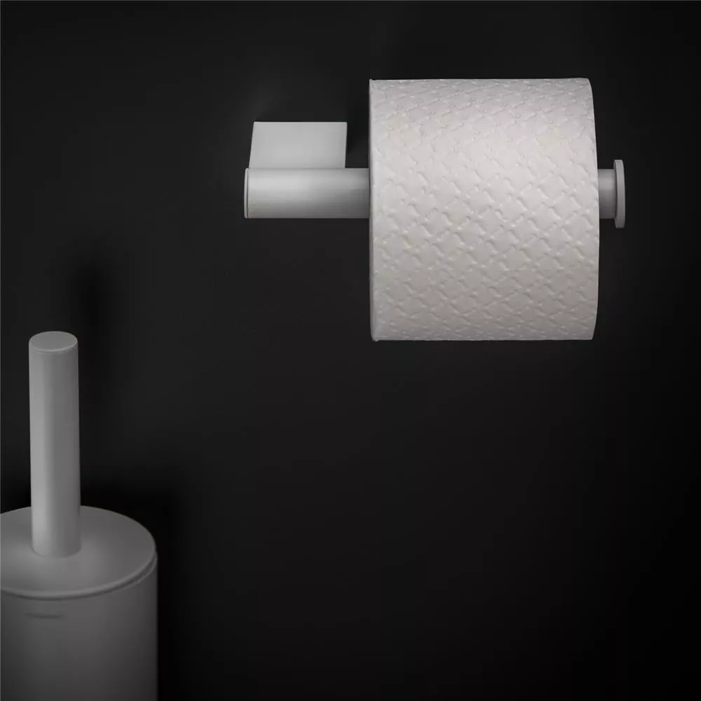 cosmic Black & White Toilettenpapierhalter, weiß matt-WJC238A0158065