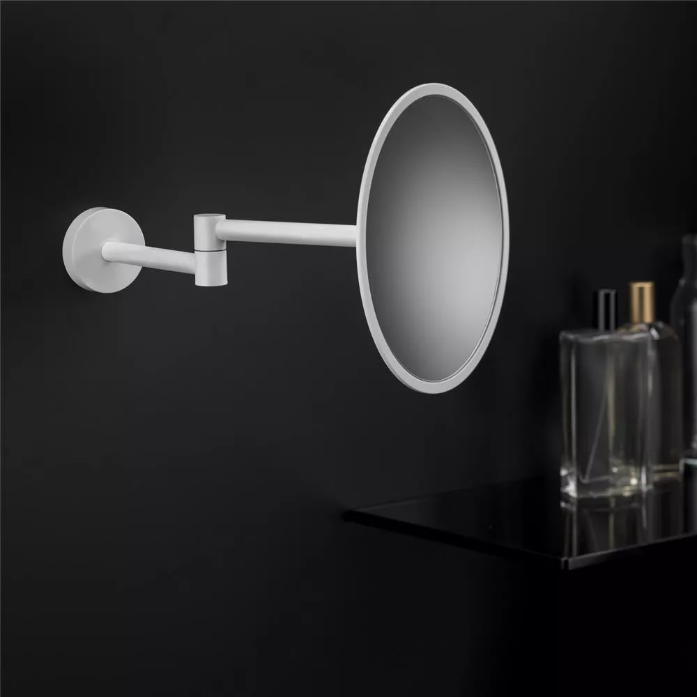 cosmic Black & White Wand-Kosmetikspiegel, 3-fach, weiß matt-WJC238A0085065