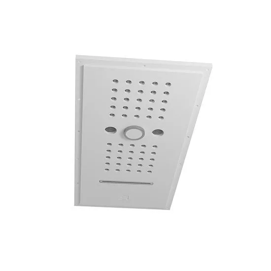 antoniolupi GHOST_COMBILED Decken-Einbaukopfbrause mit LED-Beleuchtung, 53x25cm, weiß matt-GHOST_COMBILED