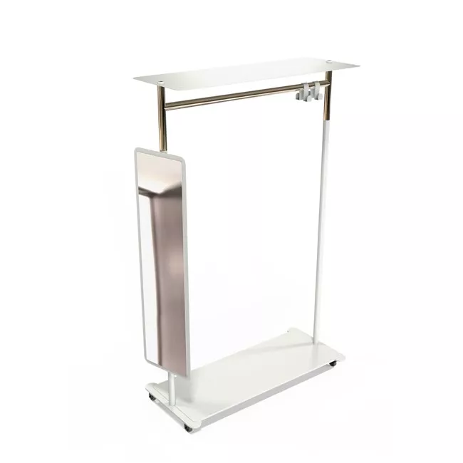 Frost Denmark UNU & BUKTO Kleiderständer und Wandgarderobe, 1000mm, mit Räder-U6010-GW